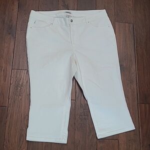 D Jeans White Cropped Jeans size 20W
